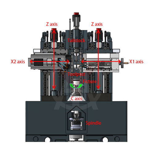 Vertical CNC Piston lathe-pistons key